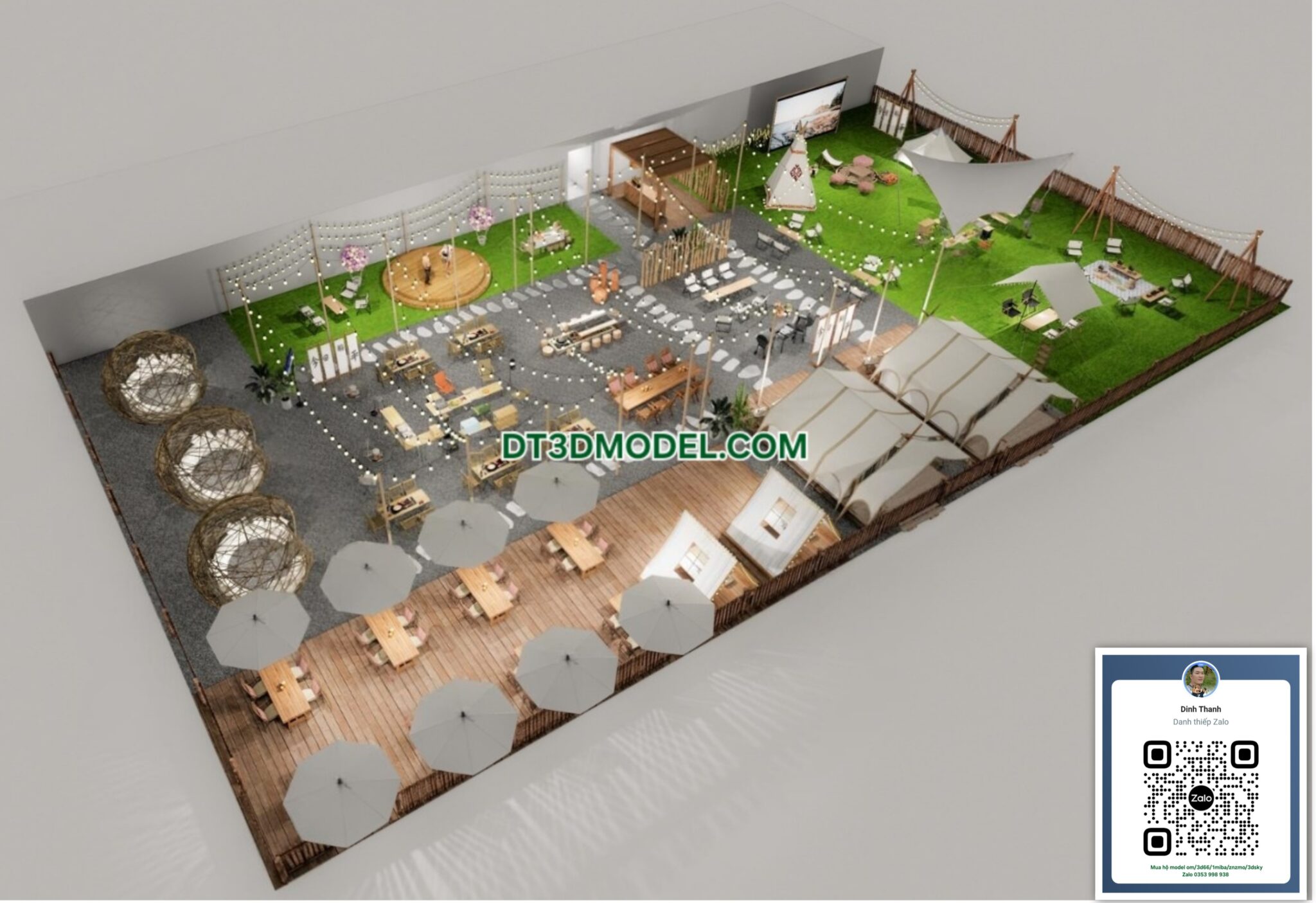 CAMPING SKETCHUP - DT 3D MODEL